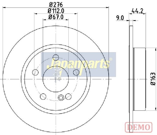 спирачен диск JAPANPARTS