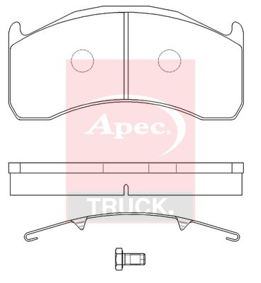 APEC Brake Pad Set, disc brake PAD29137K