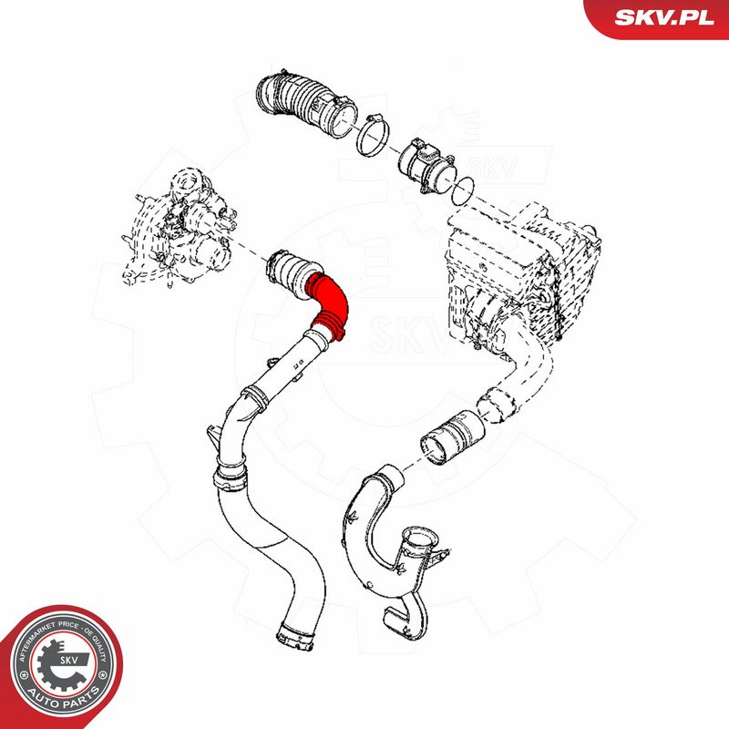 ESEN SKV 43SKV281 Charge Air Hose