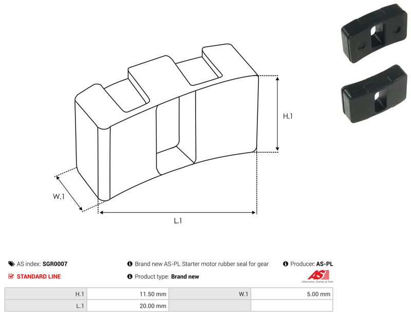 AS-PL SGR0007 Repair Kit, starter