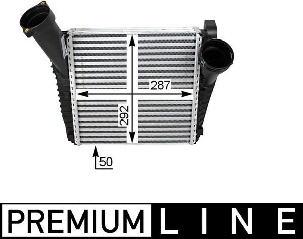 Product Image - Intercooler, inlaatluchtkoeler - CI77000P - MAHLE