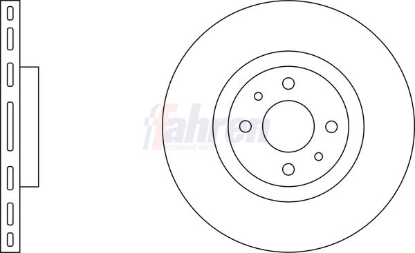 Fahren Brake Disc FBD6195