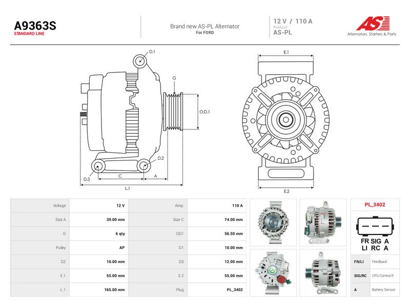 This part match OEM code: 4S4T-10300-AC
