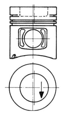 Product Image - Zuiger - 93298600 - KOLBENSCHMIDT