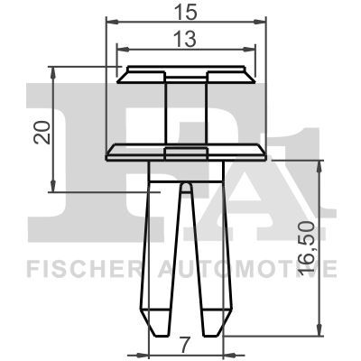 FA1 14-30009.5 Clip, trim/protection strip
