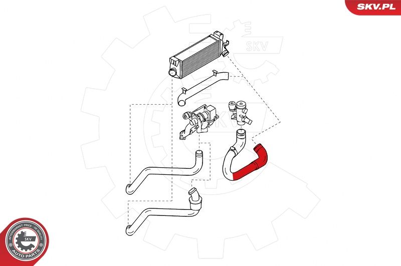 ESEN SKV 24SKV804 Charge Air Hose