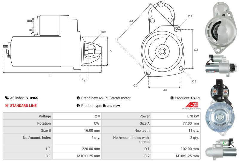 AS-PL S1096S Starter
