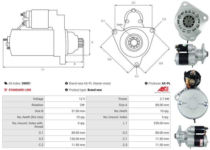 AS-PL S9051 Starter