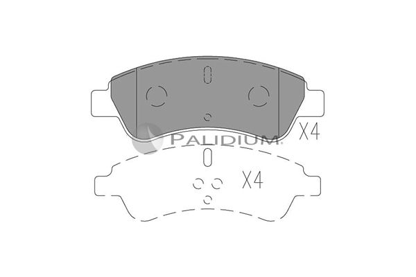 ASHUKI by Palidium fékbetétkészlet, tárcsafék P1-1004
