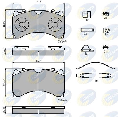 Comline Brake Pad Set, disc brake CBP9081K