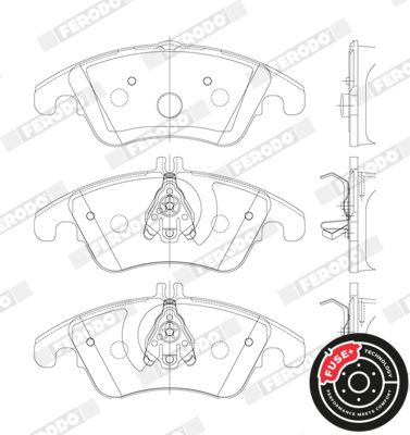 FERODO FDB1979 Brake Pad Set, disc brake