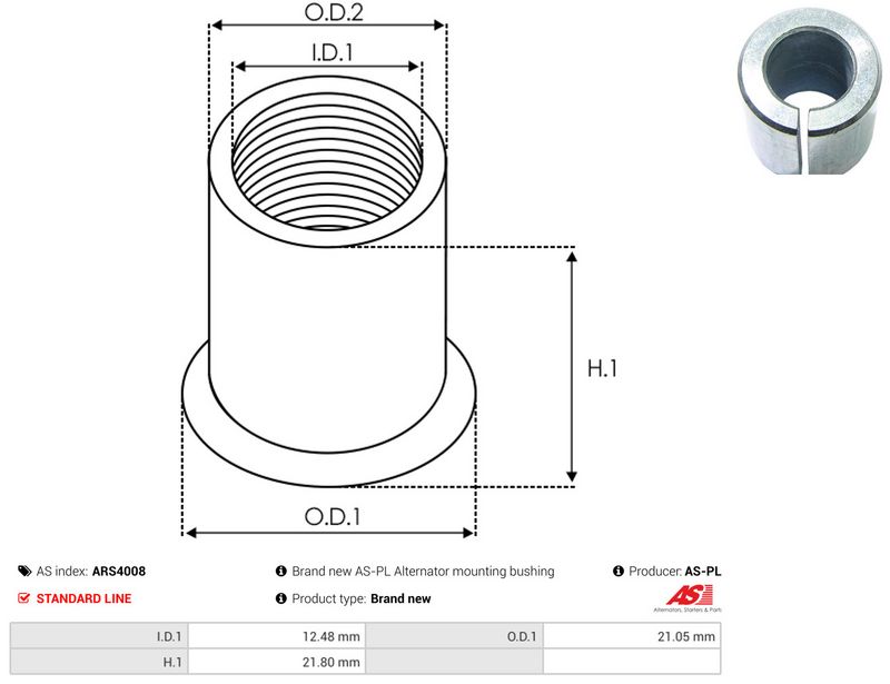 AS-PL ARS4008 Repair Set, alternator