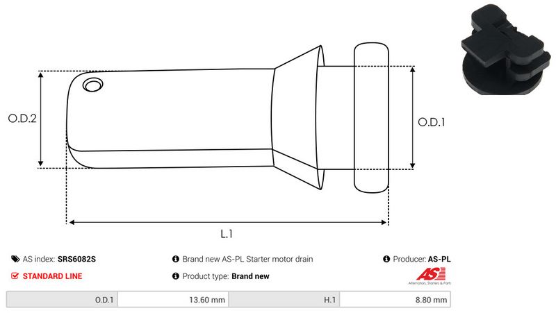 Remondikomplekt, Starter, AS-PL SRS6082S