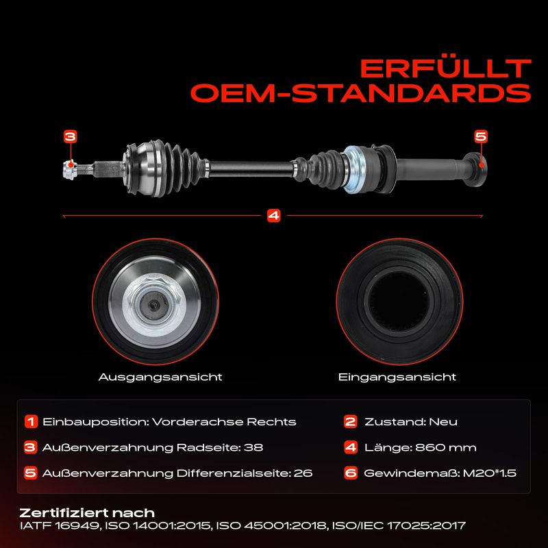 Frankberg 5481FB0009790 Drive Shaft