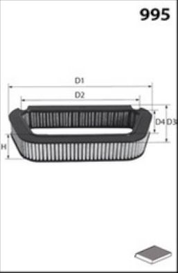 MECAFILTER EKR7149 Filter, cabin air