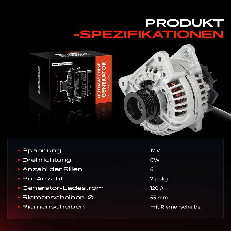 Frankberg 5481FB0032322 Alternator