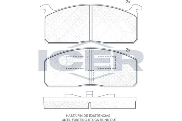 ANDEL 140313 - Brake Pad Set, disc brake