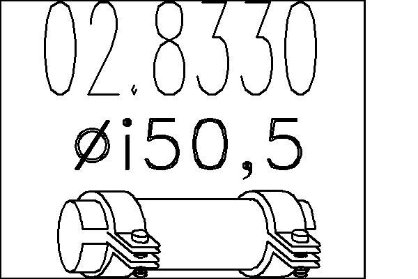 Фітинг, система відведення вг, Mts 02.8330