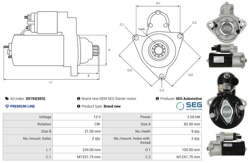 AS-PL S0193(SEG) Starter