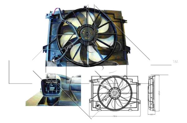 WILMINK GROUP ventilátor, motorhűtés WG1720255
