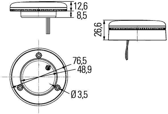 Lumini interioare 2JA 344 590-101 HELLA