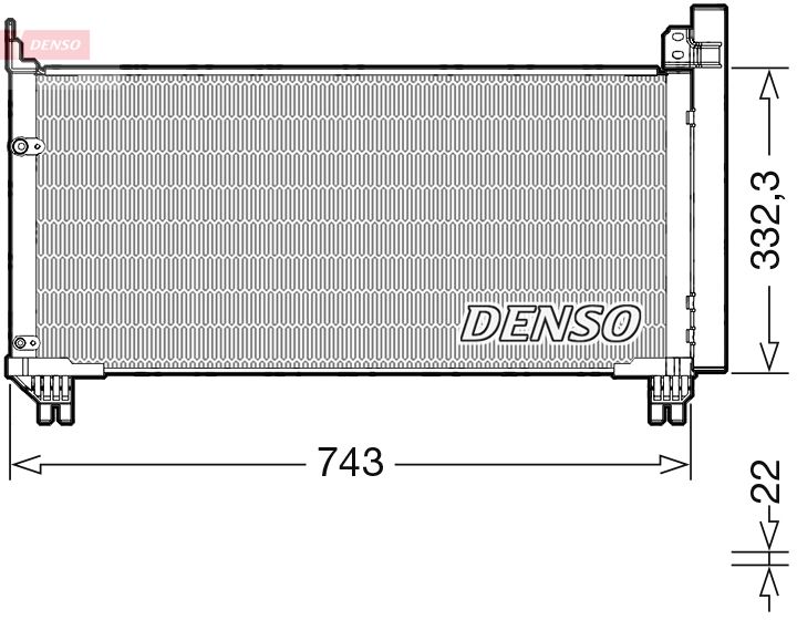 DENSO kondenzátor, klíma DCN51014
