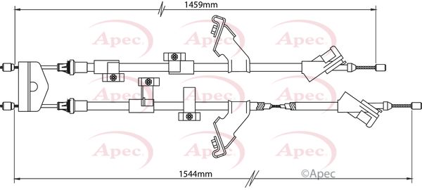 APEC Cable Pull, parking brake CAB1152