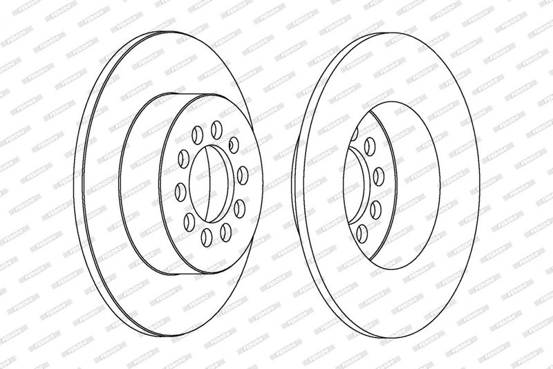 FERODO Disque de frein DDF1224C