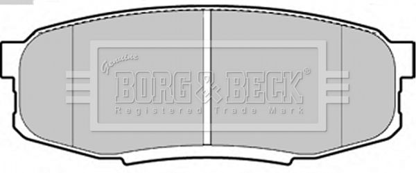 Комплект гальмівних накладок, дискове гальмо, Borg & Beck BBP2244