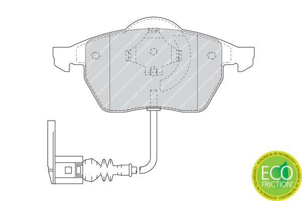 FERODO FDB1463 Brake Pad Set, disc brake