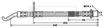 BORG & BECK fékcső BBH7329