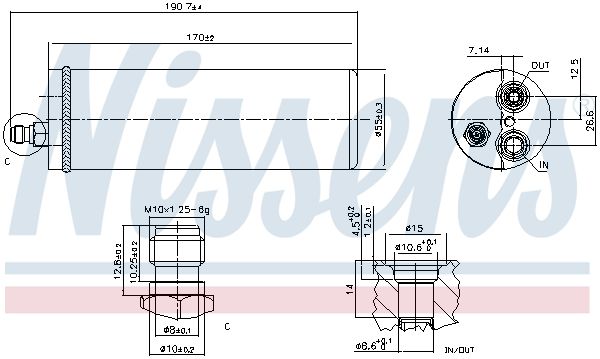 NISSENS 95386 Dryer, air conditioning