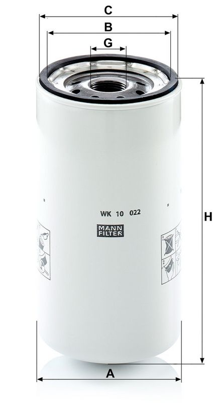 Kütusefilter, MANN-FILTER WK 10 022