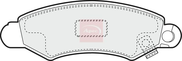 APEC Brake Pad Set, disc brake PAD1094
