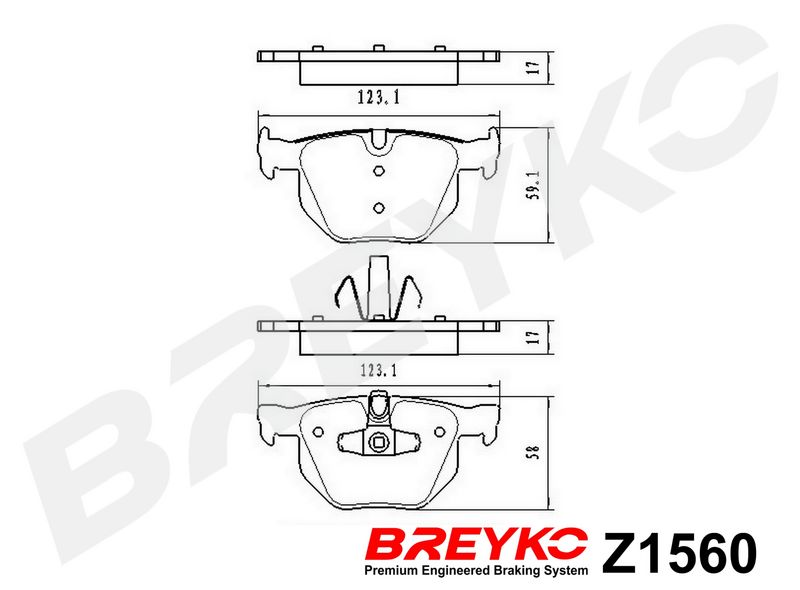 DAVID VASCO Z1560 Brake Pad Set, disc brake