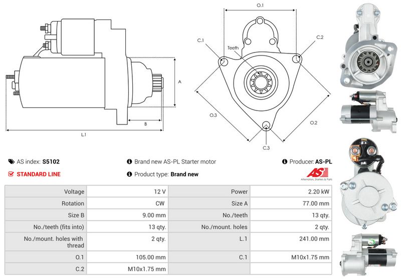 AS-PL S5102 Starter