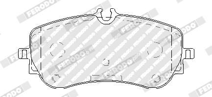 Remblokken set Achter , past: MAN TGE  VW AMAROK, CRAFTER, GRAND CALIFORNIA CAMPER 2.0-Electric 09.10-