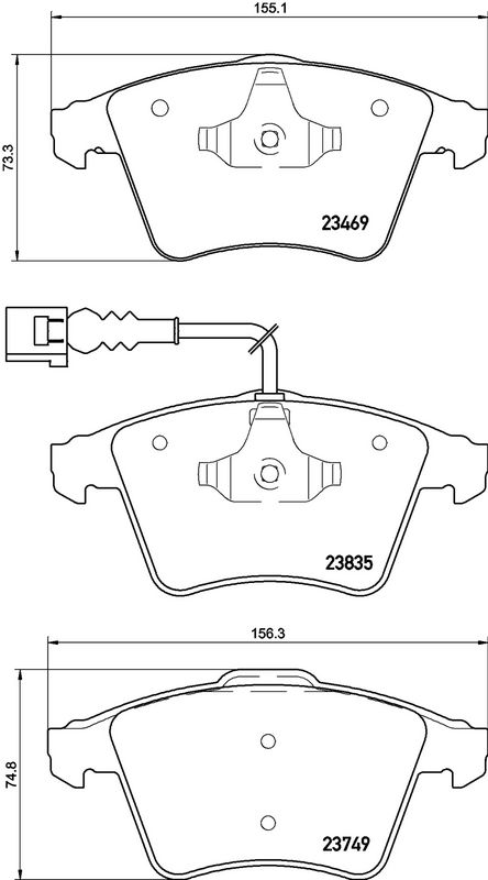BREMBO P85149 Brake Pad Set, disc brake
