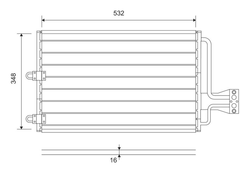 VALEO Condensor, airconditioning 816803