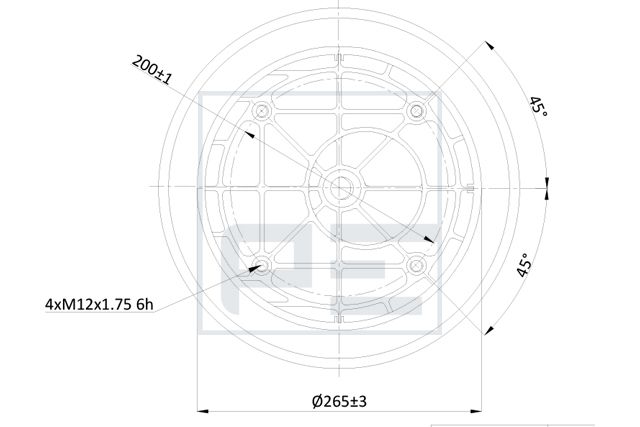 měch pérování SAF 3138, SKRS 9037, P 084.483-74A
