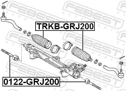 FEBEST TRKB-GRJ200 Bellow, steering