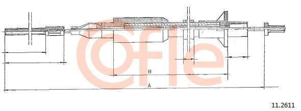 Тросовий привод, привод зчеплення, Cofle 11.2611