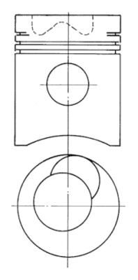 Product Image - Zuiger - 90947700 - KOLBENSCHMIDT