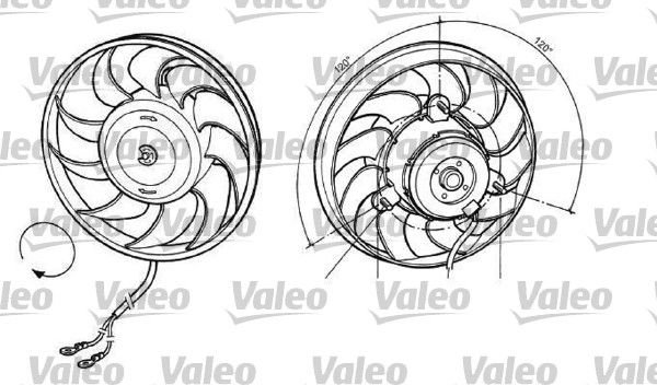 VALEO ventilátor, motorhűtés 696036