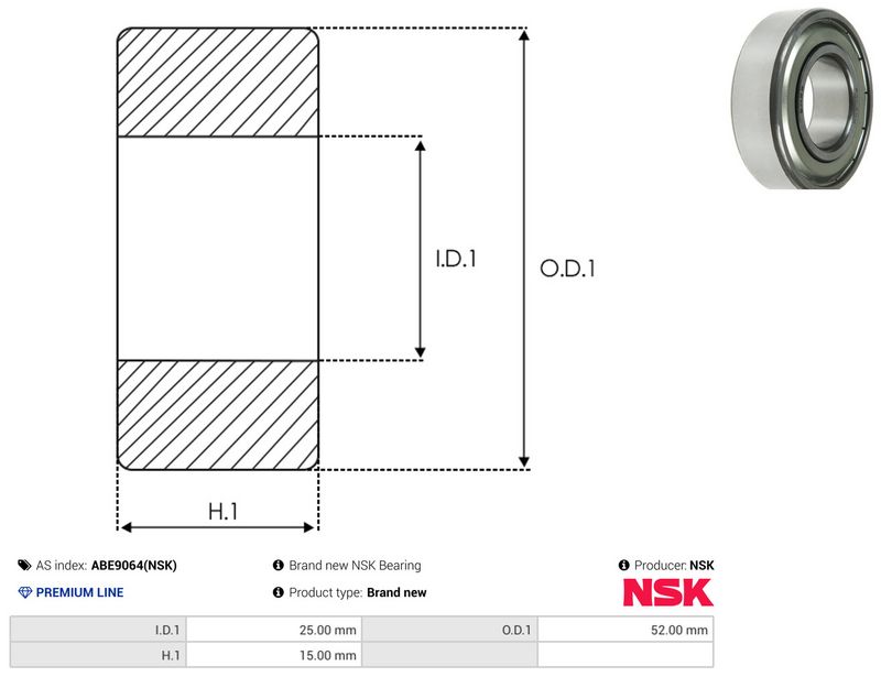 AS-PL ABE9064(NSK) Bearing