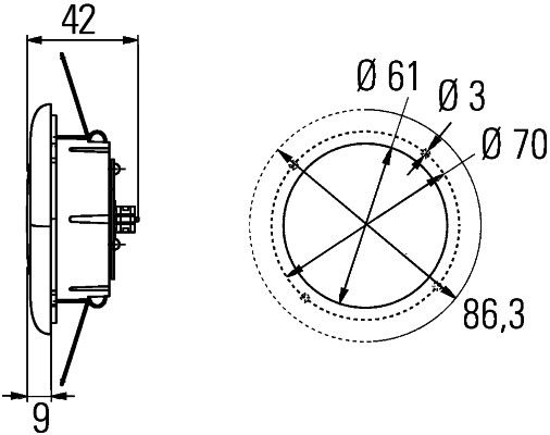 Lumini interioare 2JA 343 790-107 HELLA