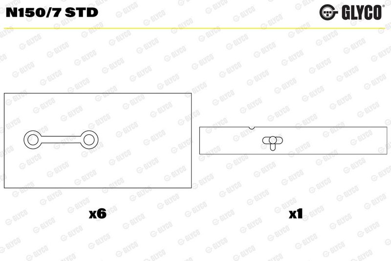 Product Sadales vārpstas gultnis GLYCO N150/7 STD Image