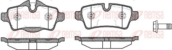 Комплект гальмівних колодок на Clubman, Clubvan, Mini, Roadster