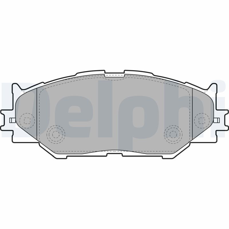 Комплект гальмівних накладок, дискове гальмо, Delphi LP1977