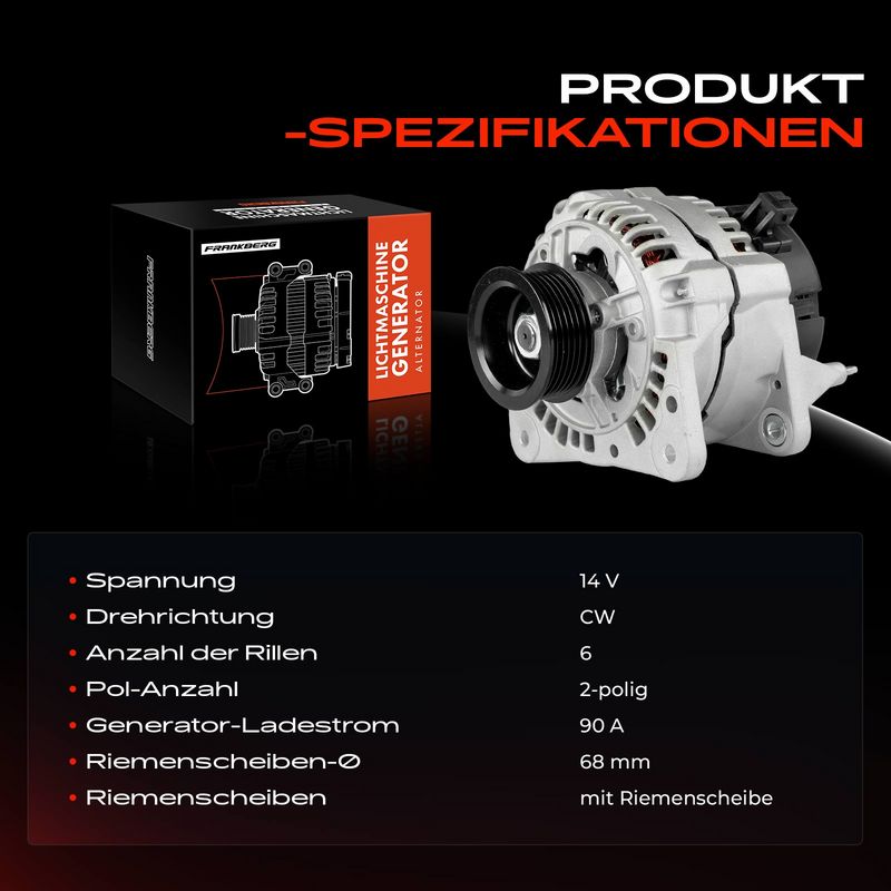 Frankberg 5481FB0032160 Alternator